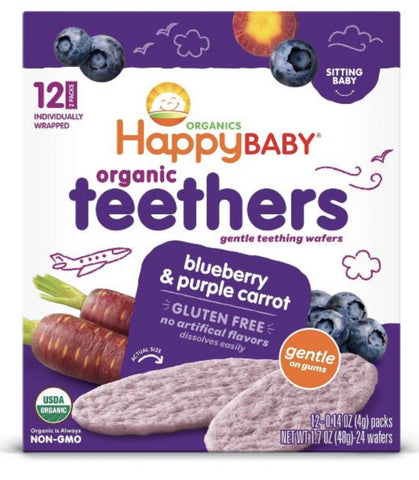 Happy Baby Teethers Blueberry & Zanahoria Morada
