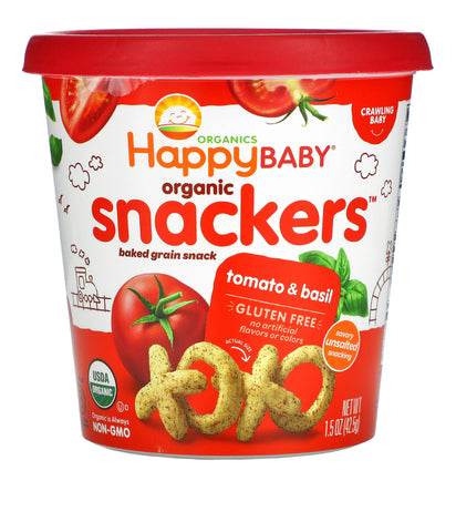 Happy Baby Snackers Jitomate y Albahaca