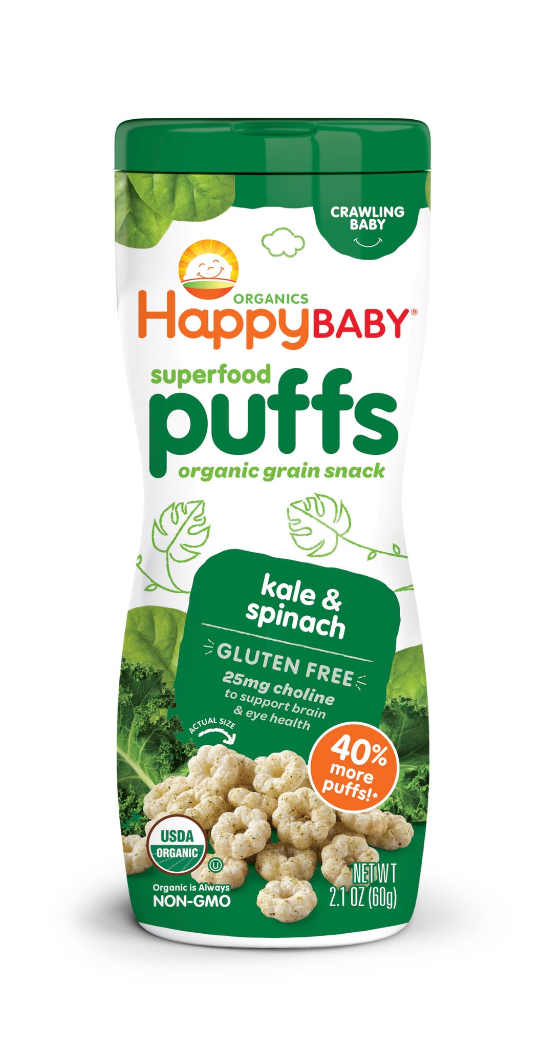 Happy Puffs Kale y Espinaca