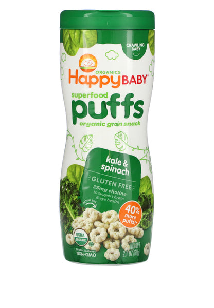 Happy Baby Puffs Kale y Espinaca